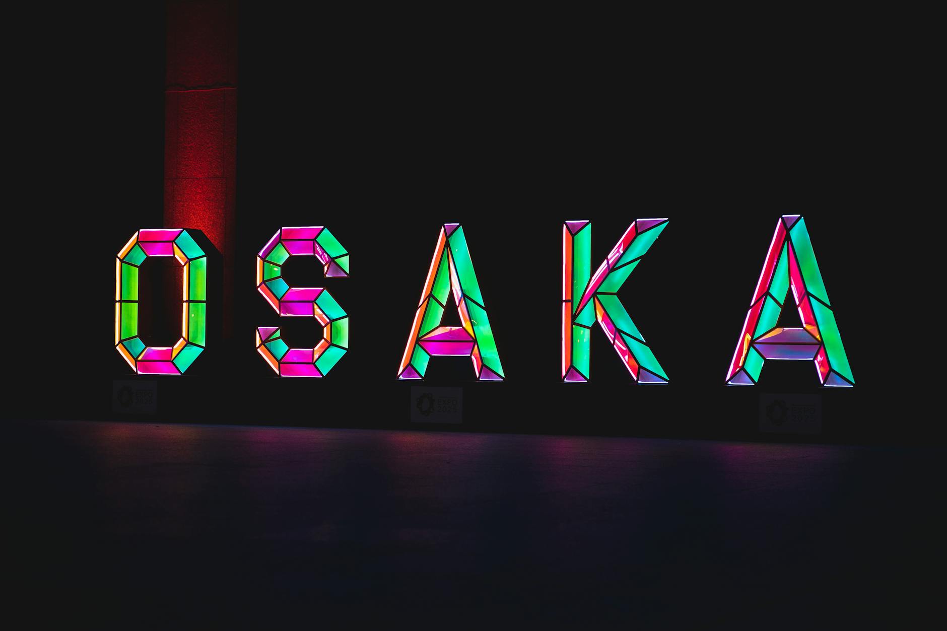 multicolored neon sign